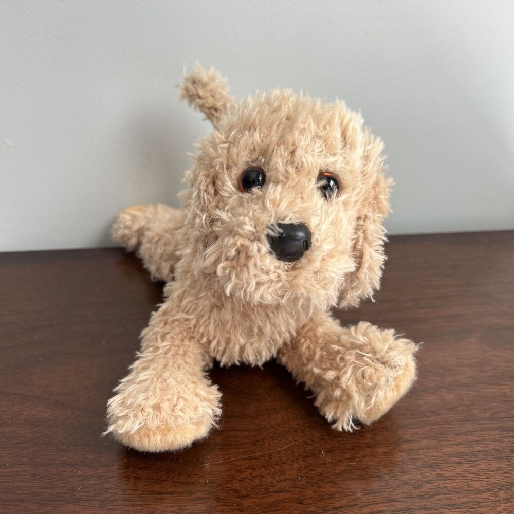 Douglas Cuddle Toys Travis The Golden Dog Retired Floppy Dog Plush 1920 12"